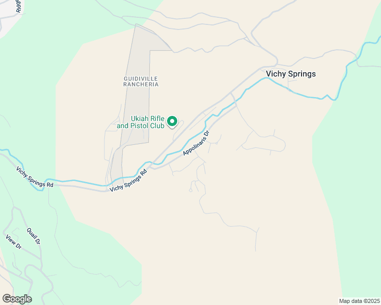 map of restaurants, bars, coffee shops, grocery stores, and more near 2345 Appolinaris Drive in Ukiah