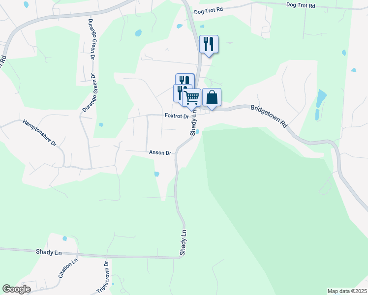 map of restaurants, bars, coffee shops, grocery stores, and more near 3718 Shady Lane in North Bend