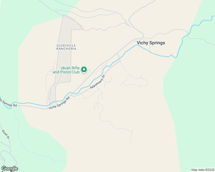 map of restaurants, bars, coffee shops, grocery stores, and more near 2411 Catalan Court in Ukiah