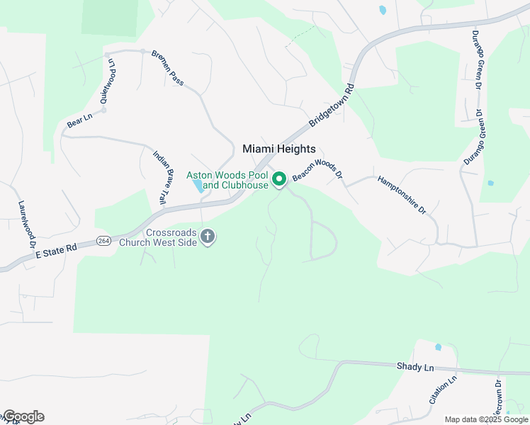 map of restaurants, bars, coffee shops, grocery stores, and more near 3693 Chestnut Park Lane in Cleves