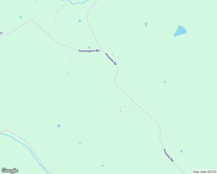map of restaurants, bars, coffee shops, grocery stores, and more near 1711 Prussia Road in Waverly