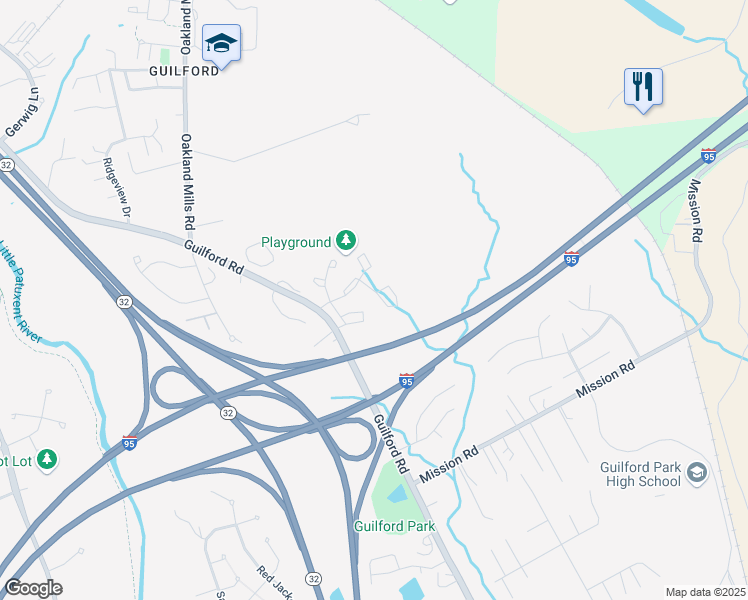 map of restaurants, bars, coffee shops, grocery stores, and more near 9624 Hingston Downs in Columbia