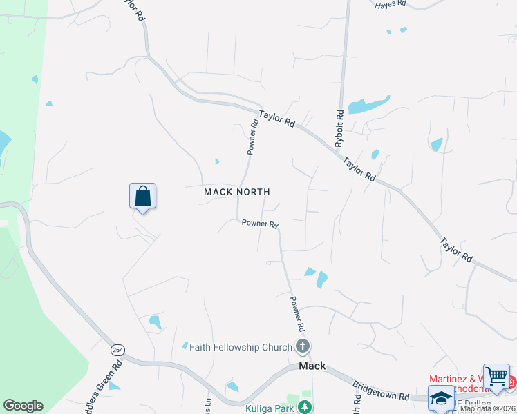 map of restaurants, bars, coffee shops, grocery stores, and more near 3764 Powner Road in Cincinnati