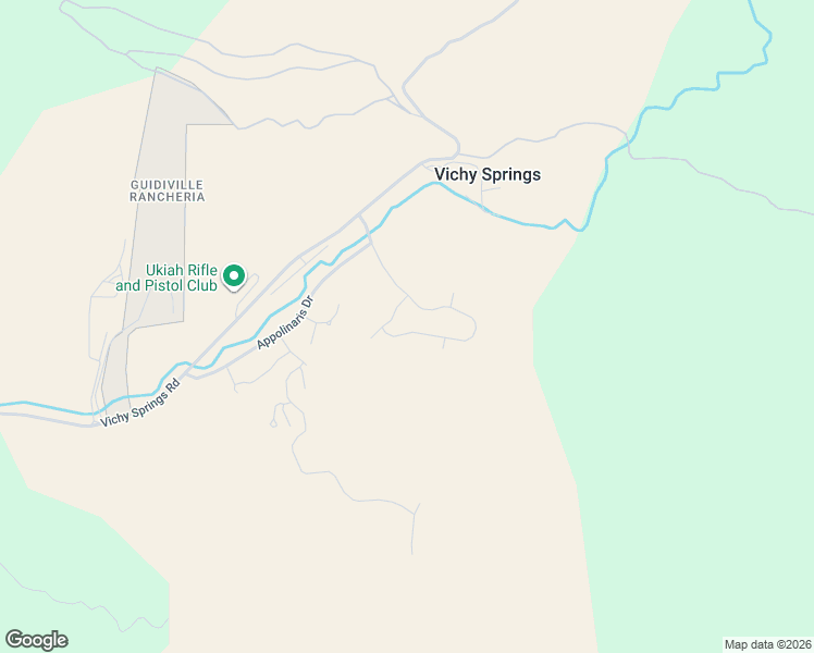 map of restaurants, bars, coffee shops, grocery stores, and more near 380 Tehuacan Road in Ukiah