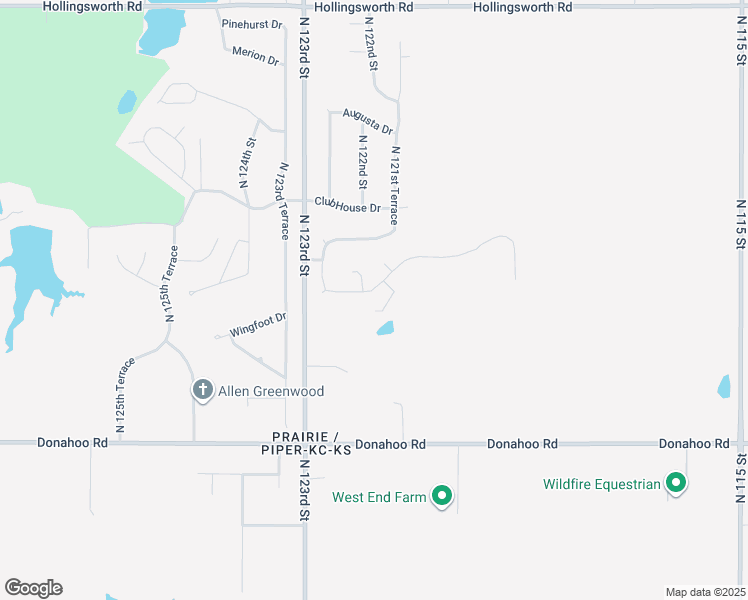 map of restaurants, bars, coffee shops, grocery stores, and more near 4121 North 123rd Street in Kansas City