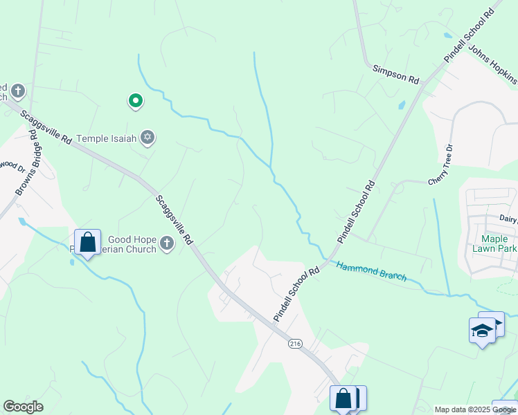 map of restaurants, bars, coffee shops, grocery stores, and more near 11950 Queen Street in Fulton