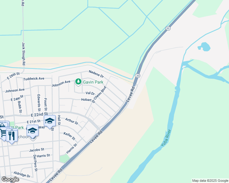 map of restaurants, bars, coffee shops, grocery stores, and more near 1312 Nadene Drive in Marysville