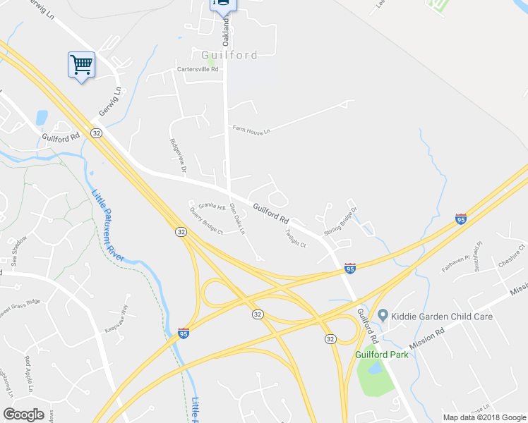map of restaurants, bars, coffee shops, grocery stores, and more near 7001 Guilford Road in Columbia