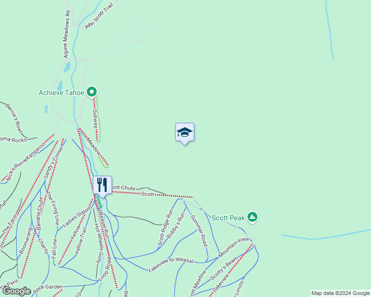map of restaurants, bars, coffee shops, grocery stores, and more near in Olympic Valley