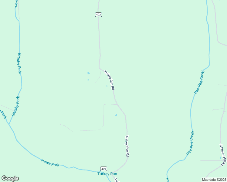 map of restaurants, bars, coffee shops, grocery stores, and more near Turkey Run Road in Waverly