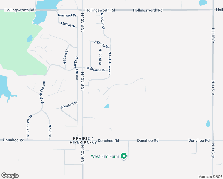 map of restaurants, bars, coffee shops, grocery stores, and more near 12123 Pine Valley Drive in Kansas City