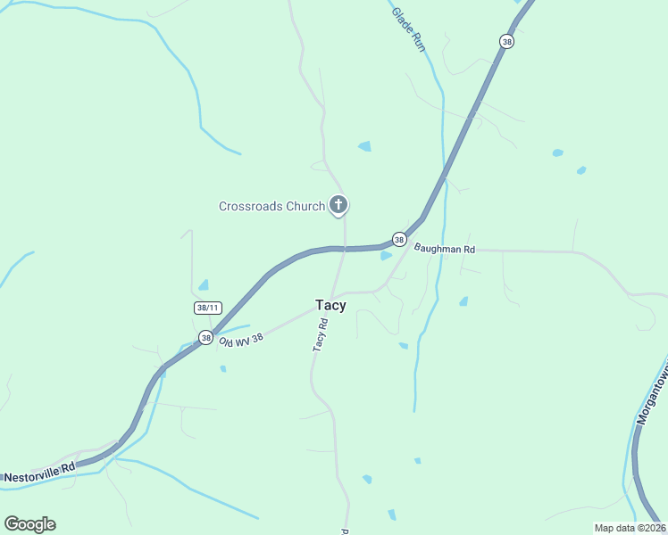 map of restaurants, bars, coffee shops, grocery stores, and more near 1419 Tacy-Sunshine Ridge Road in Philippi