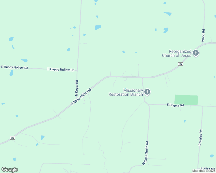 map of restaurants, bars, coffee shops, grocery stores, and more near 26307 East Blue Mills Road in Sibley