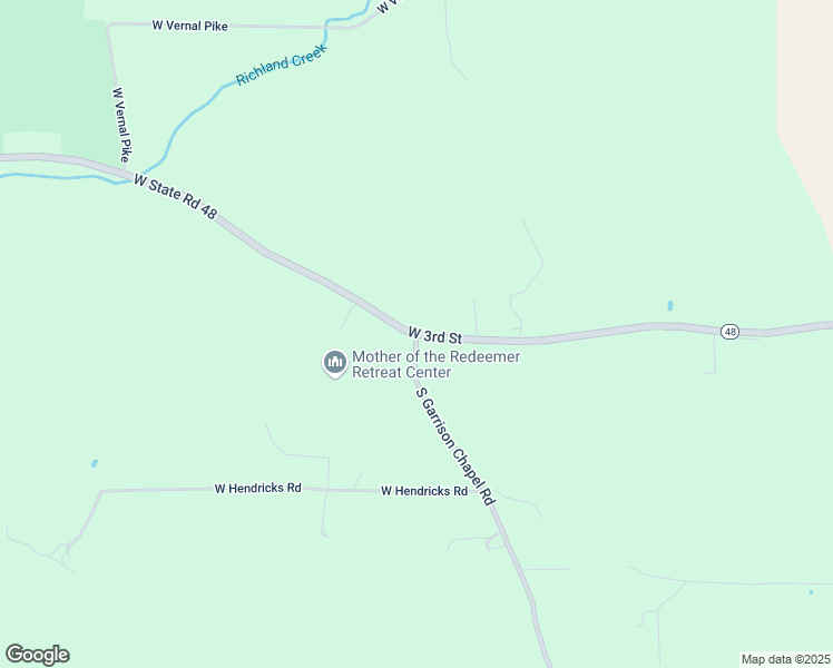 map of restaurants, bars, coffee shops, grocery stores, and more near 8201 West State Road 48 in Bloomington