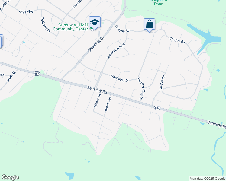 map of restaurants, bars, coffee shops, grocery stores, and more near 114 Van Gogh Terrace in Winchester