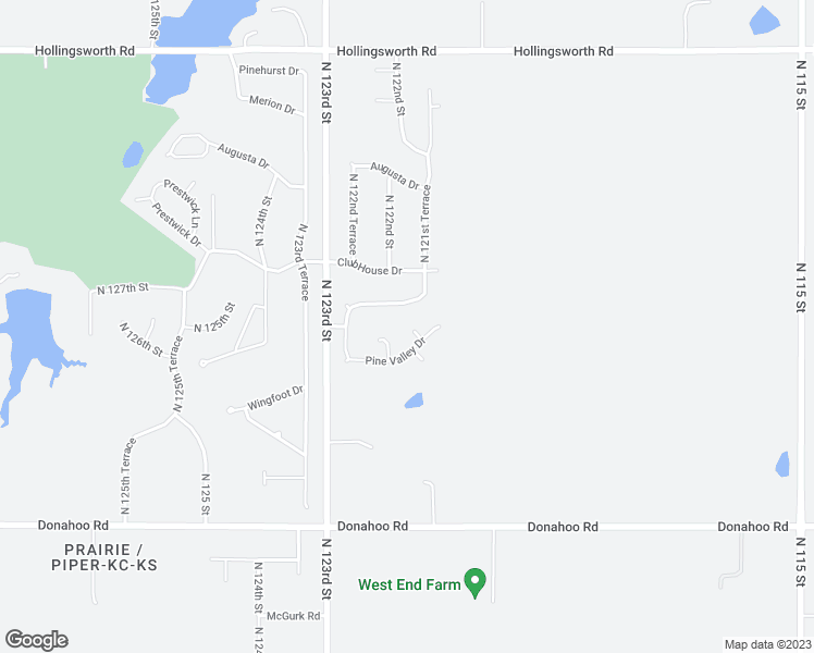 map of restaurants, bars, coffee shops, grocery stores, and more near 4218 North 121st Terrace in Kansas City