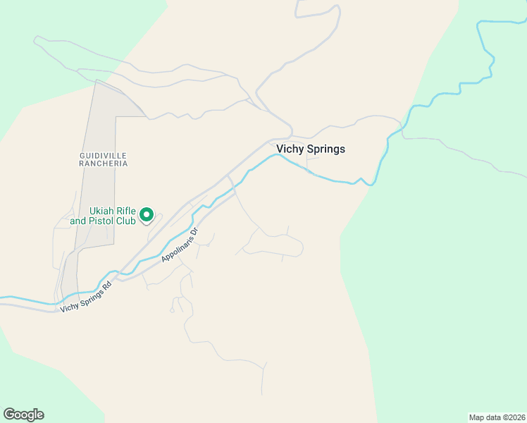 map of restaurants, bars, coffee shops, grocery stores, and more near 531 Tehuacan Road in Ukiah