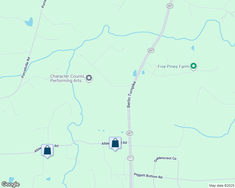 map of restaurants, bars, coffee shops, grocery stores, and more near 37905 Baker Mill Road in Purcellville