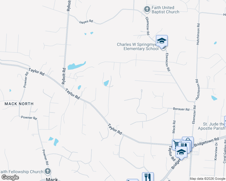 map of restaurants, bars, coffee shops, grocery stores, and more near in Cincinnati