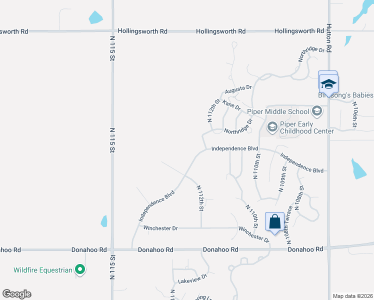 map of restaurants, bars, coffee shops, grocery stores, and more near 4222 Independence Boulevard in Kansas City