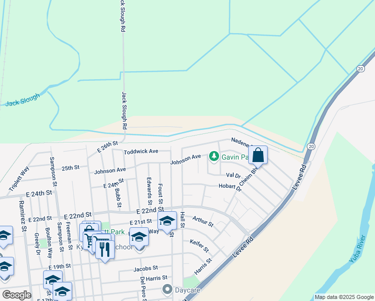 map of restaurants, bars, coffee shops, grocery stores, and more near 1103 Nadene Drive in Marysville