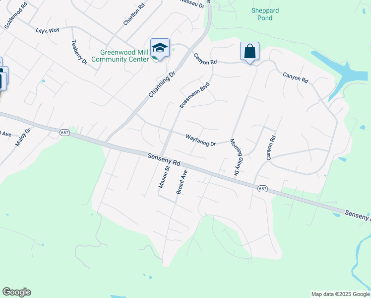 map of restaurants, bars, coffee shops, grocery stores, and more near 109 Van Gogh Terrace in Winchester