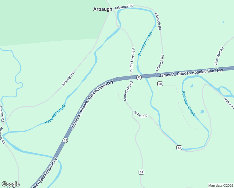 map of restaurants, bars, coffee shops, grocery stores, and more near 37933 Mound Hill Road in Wilkesville
