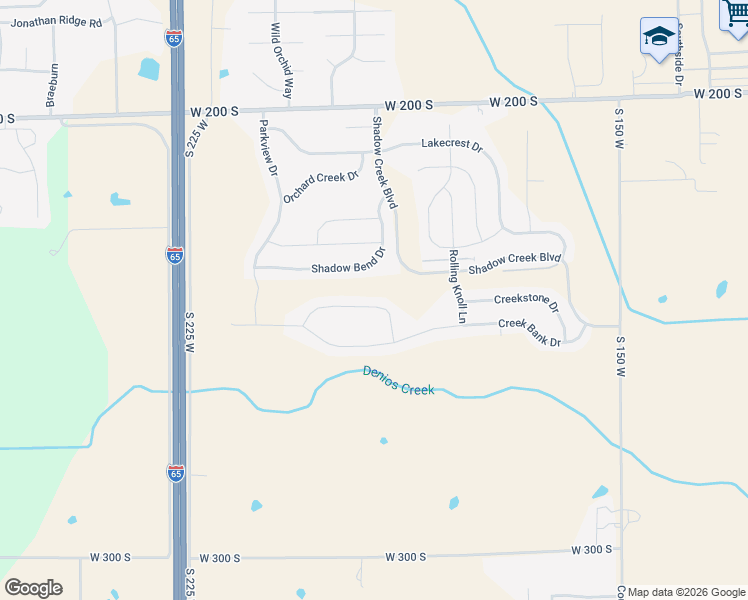 map of restaurants, bars, coffee shops, grocery stores, and more near 2352 Creekland Drive in Columbus