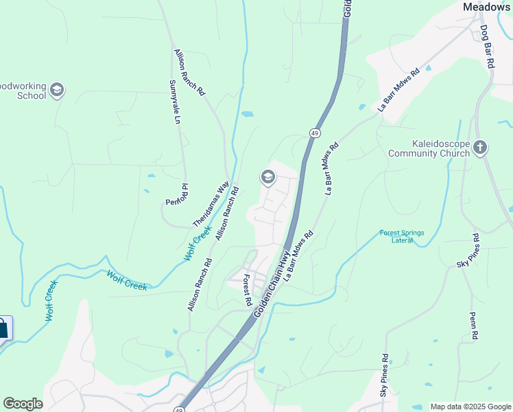 map of restaurants, bars, coffee shops, grocery stores, and more near 10067 Golden Polaris Place in Grass Valley