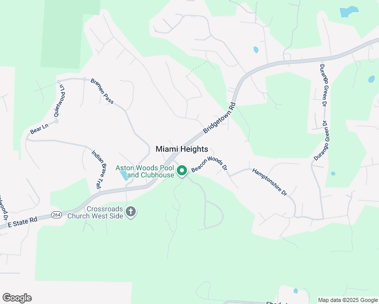 map of restaurants, bars, coffee shops, grocery stores, and more near 8407 Bridgetown Road in Cleves