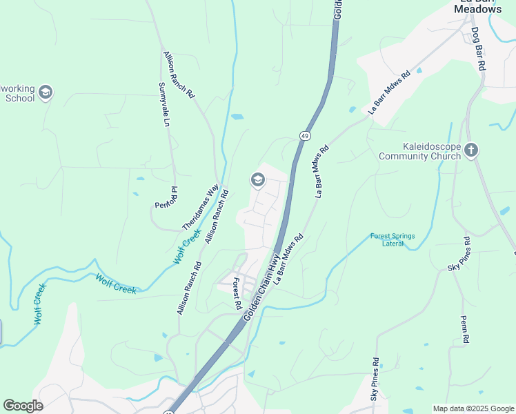 map of restaurants, bars, coffee shops, grocery stores, and more near 10067 Golden Polaris Place in Grass Valley