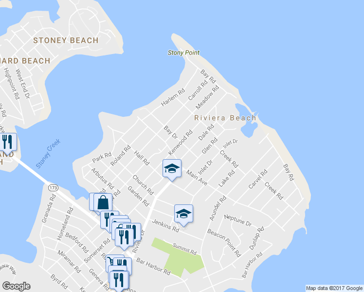 map of restaurants, bars, coffee shops, grocery stores, and more near 207 Kenwood Road in Pasadena