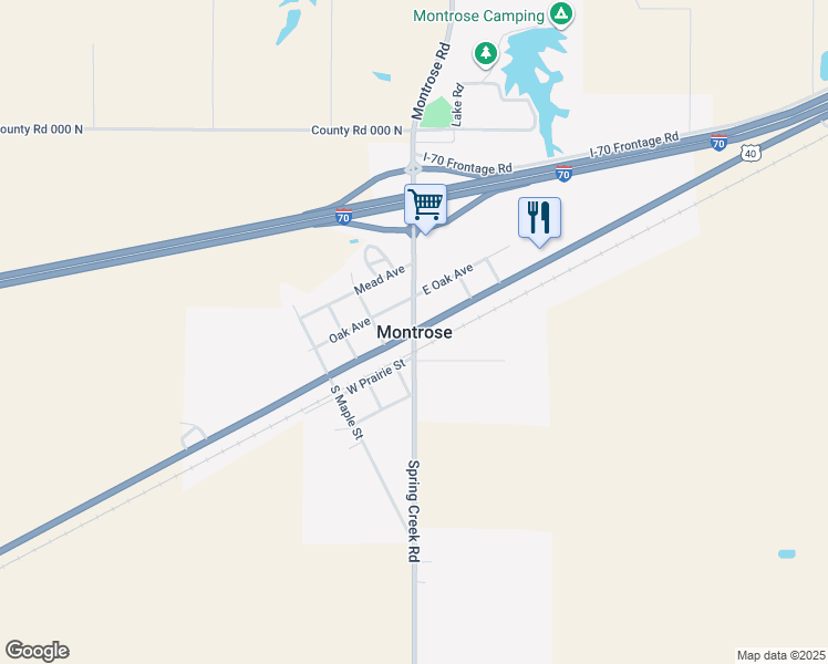 map of restaurants, bars, coffee shops, grocery stores, and more near in Montrose