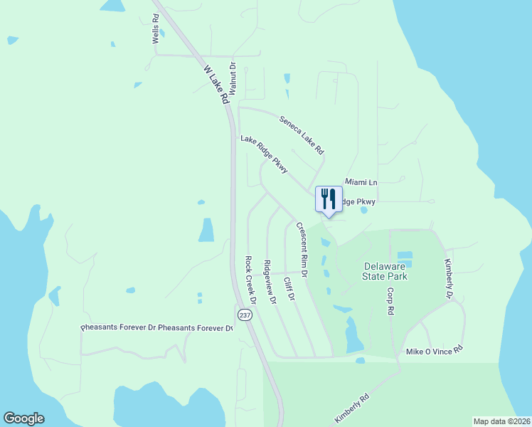 map of restaurants, bars, coffee shops, grocery stores, and more near 6522 Rock Creek Drive in Ozawkie