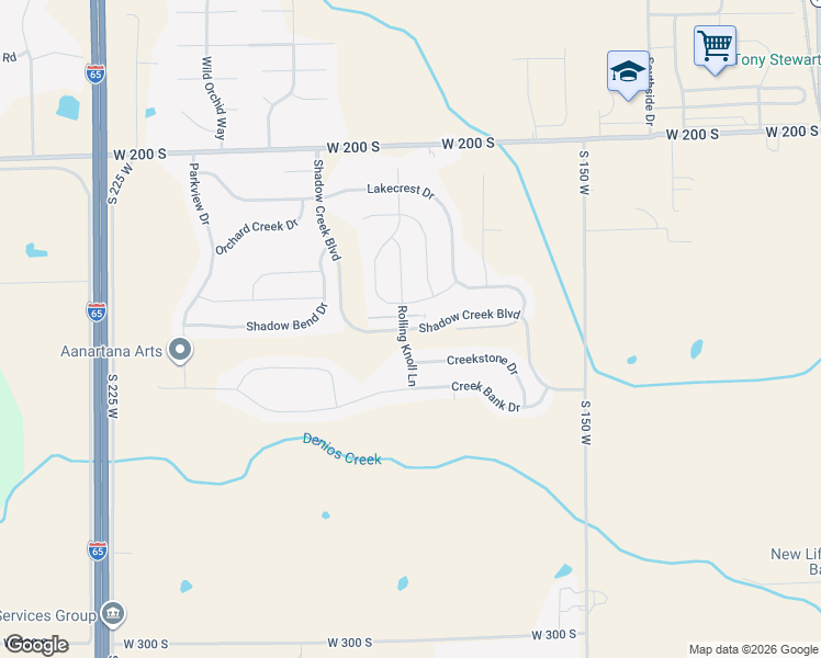 map of restaurants, bars, coffee shops, grocery stores, and more near 1954 Shadow Creek Boulevard in Columbus