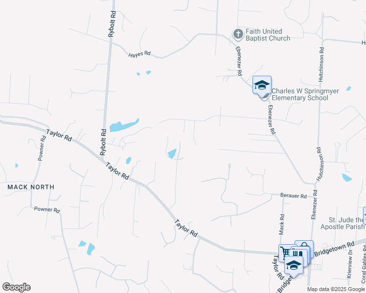 map of restaurants, bars, coffee shops, grocery stores, and more near in Cincinnati