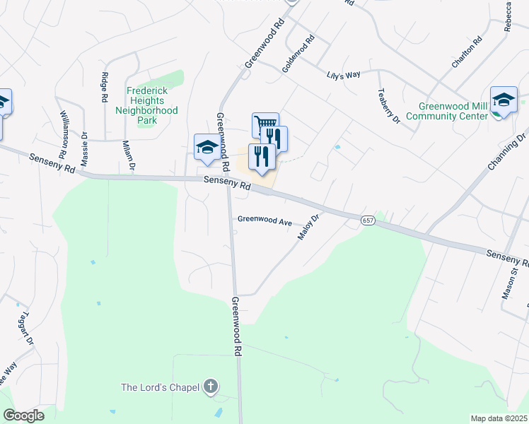map of restaurants, bars, coffee shops, grocery stores, and more near 111 Greenwood Avenue in Winchester