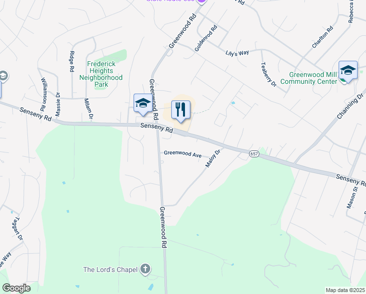 map of restaurants, bars, coffee shops, grocery stores, and more near 111 Greenwood Avenue in Winchester