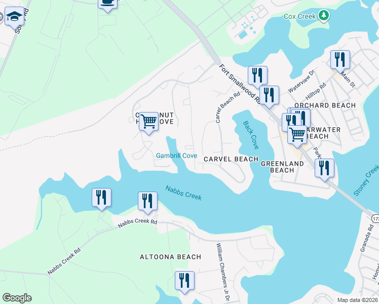 map of restaurants, bars, coffee shops, grocery stores, and more near 7156 Gardenview Court in Riviera Beach