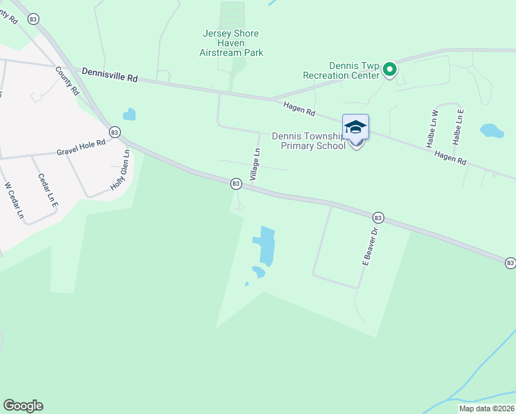 map of restaurants, bars, coffee shops, grocery stores, and more near 1467 New Jersey 83 in Cape May County