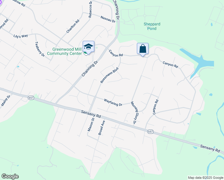 map of restaurants, bars, coffee shops, grocery stores, and more near 111 Monet Terrace in Winchester