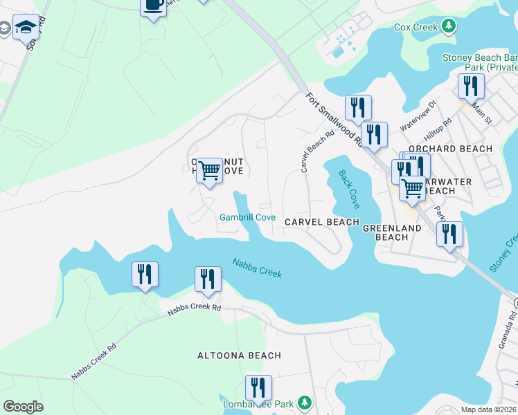 map of restaurants, bars, coffee shops, grocery stores, and more near 7148 Gardenview Court in Riviera Beach