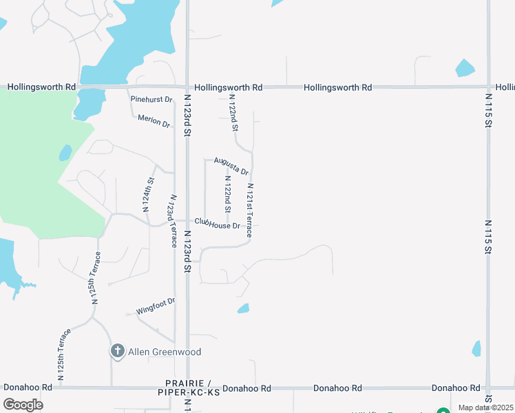 map of restaurants, bars, coffee shops, grocery stores, and more near 4351 North 121st Terrace in Kansas City