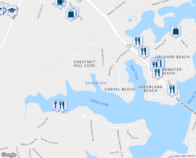 map of restaurants, bars, coffee shops, grocery stores, and more near 7138 Gardenview Court in Riviera Beach