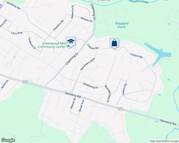 map of restaurants, bars, coffee shops, grocery stores, and more near 111 Monet Terrace in Winchester