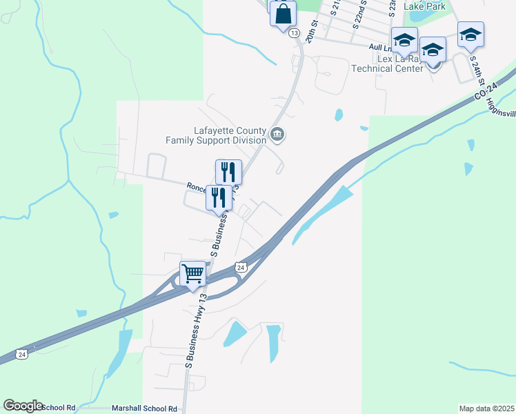map of restaurants, bars, coffee shops, grocery stores, and more near 2217 Oakdale Drive in Lexington