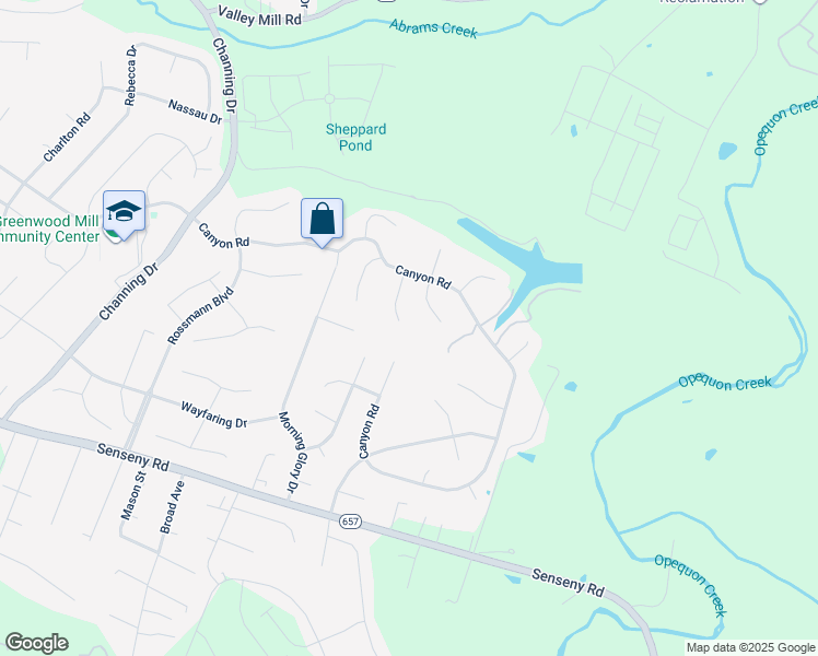 map of restaurants, bars, coffee shops, grocery stores, and more near 117 Pangborne Court in Winchester