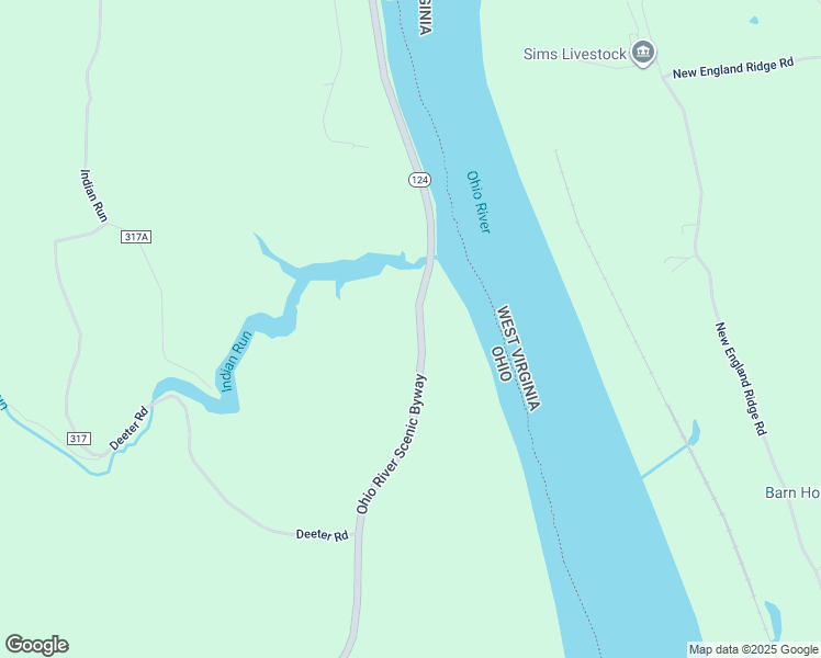map of restaurants, bars, coffee shops, grocery stores, and more near 69240 Ohio 124 in Reedsville