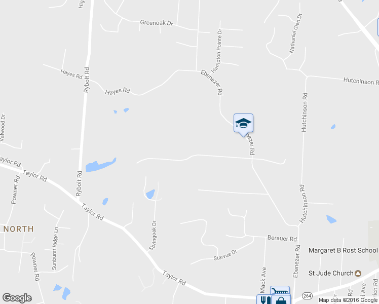 map of restaurants, bars, coffee shops, grocery stores, and more near 6404 Springmyer Drive in Cincinnati