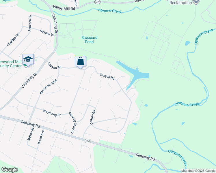 map of restaurants, bars, coffee shops, grocery stores, and more near 210 Heath Court in Winchester
